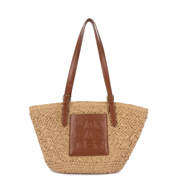 Sac cabas épaule le Panier Lancaster cognac