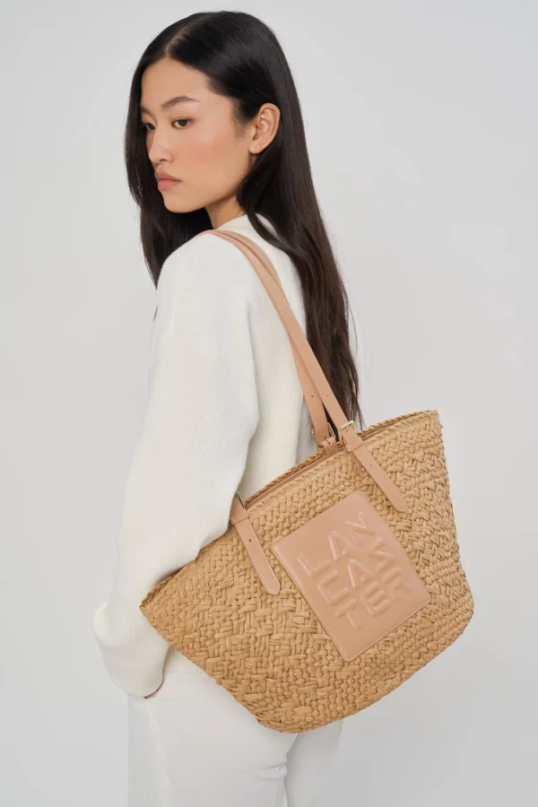 Sac cabas épaule le Panier Lancaster naturel