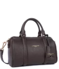 Petit Sac Polochon Cuir Lancaster Milano Ana marron foncé