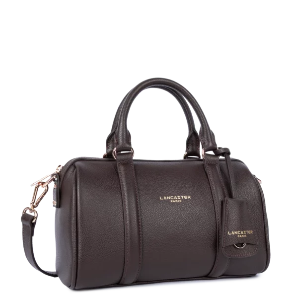 Petit Sac Polochon Cuir Lancaster Milano Ana marron foncé