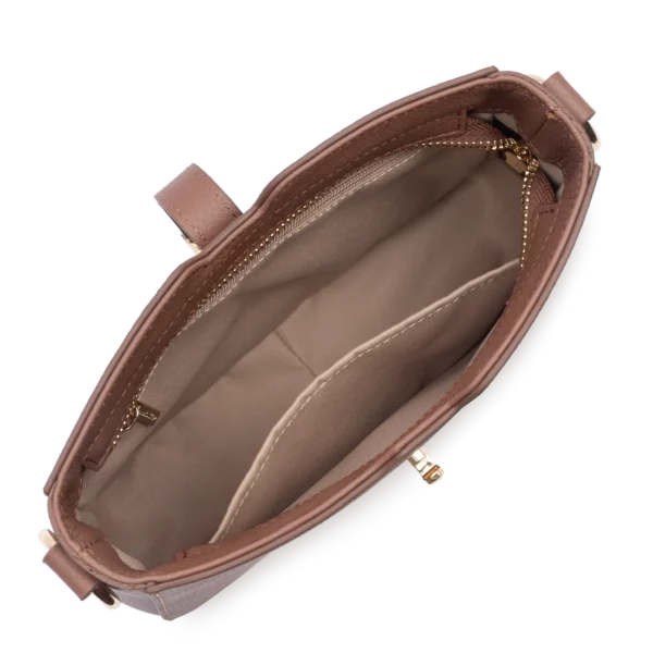 Sac besace Milano Horizon Lancaster marron clair
