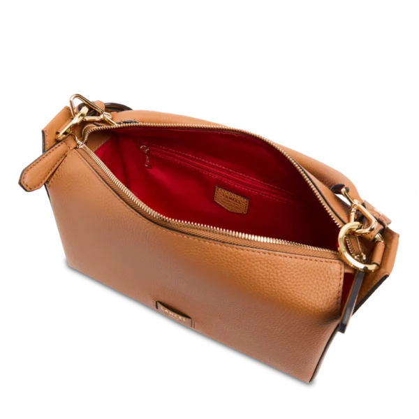 Sac hobo zippé Louison Lancel - camel