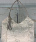 Sac cabas à motif Naomi TK Mila Louise latte