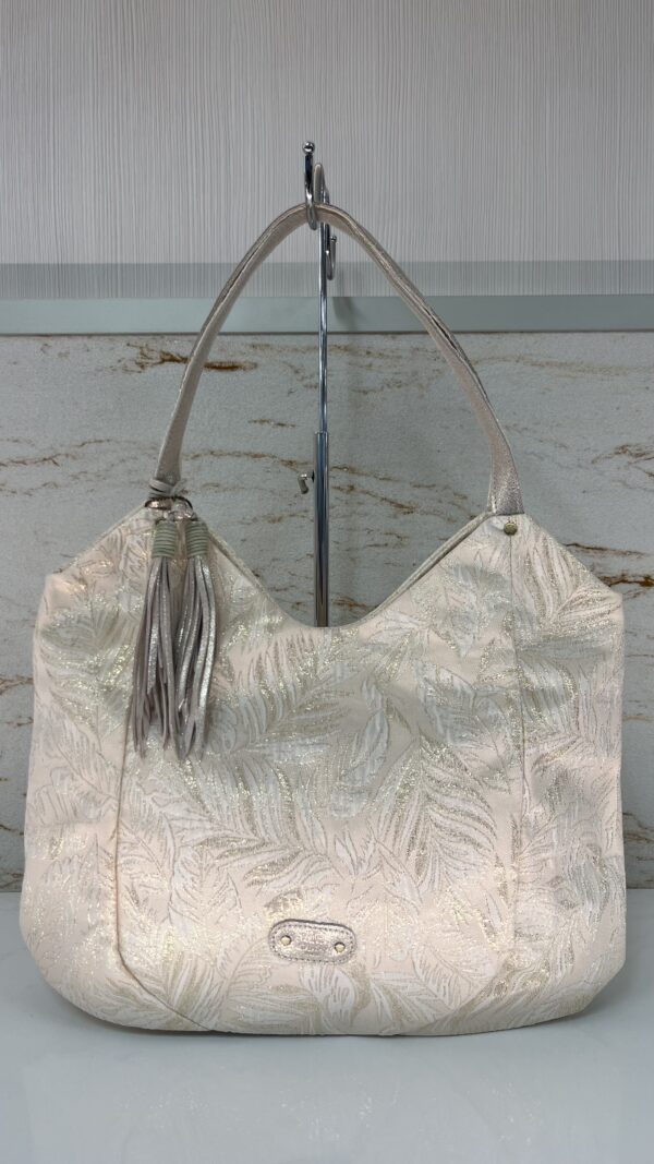 Sac cabas à motif Naomi TK Mila Louise latte