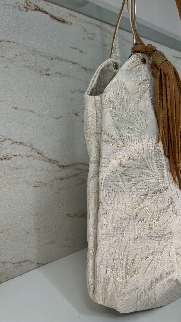 Sac cabas à motif Naomi TK Mila Louise ambre