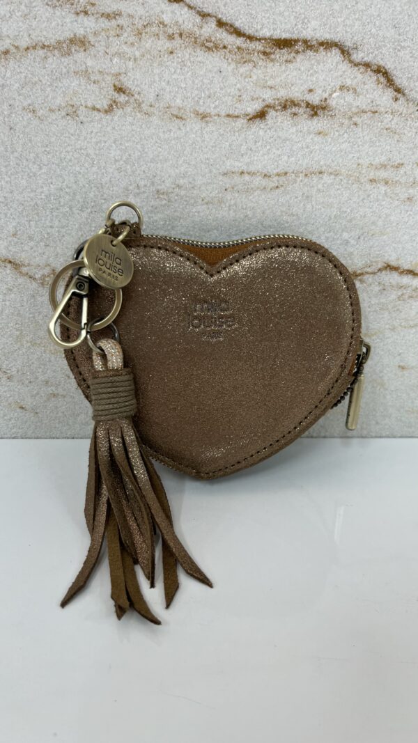 Porte-Monnaie et Porte-Clés amour Mila Louise bronze