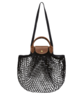 Sac filet L Le Pliage Longchamp Toile noir