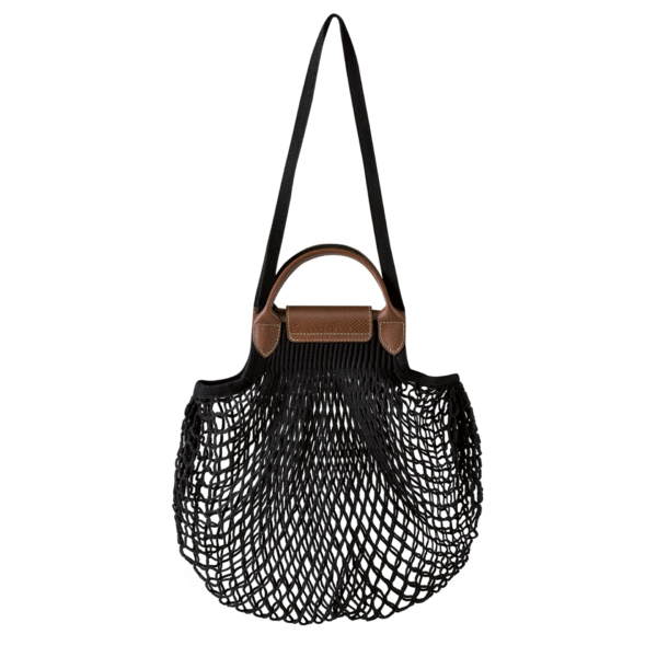 Sac filet L Le Pliage Longchamp Toile noir