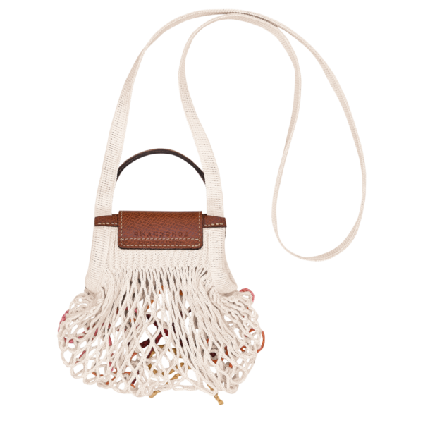 Sac filet XS Le Pliage Collection Longchamp Toile raphia écru