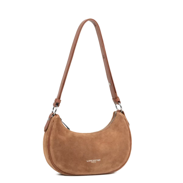 Petit sac besace suède Lancaster camel