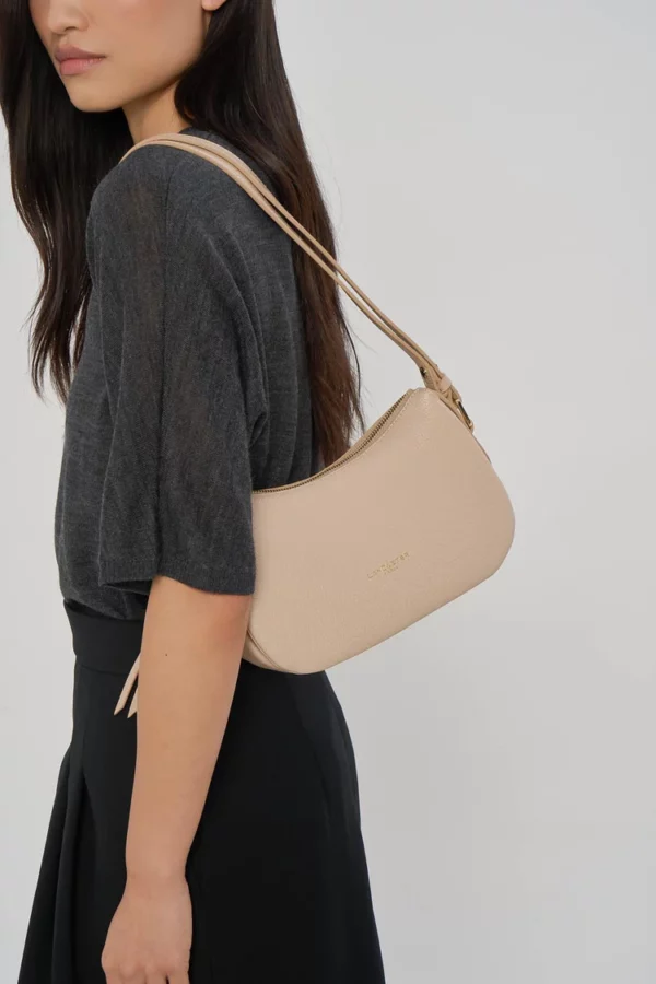 Petit sac besace Dune Lancaster beige foncé