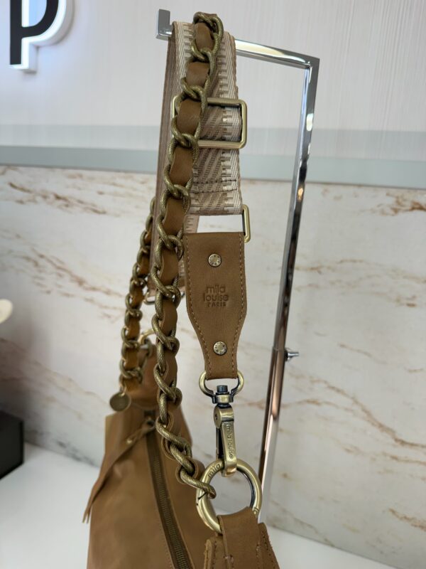 Sac besace Rubina C cuir Mila Louise bronze fossil