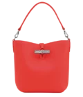 Sac seau XS Le Roseau Cuir - Longchamp - vermillon