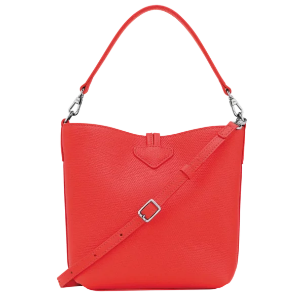 Sac seau XS Le Roseau Cuir - Longchamp - vermillon