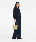 Sac seau XS Le Roseau Cuir - Longchamp - pistache