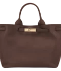 Sac cabas L Le Smart cuir - Longchamp - moka