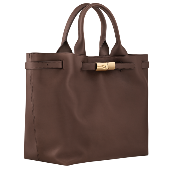 Sac cabas L Le Smart cuir - Longchamp - moka
