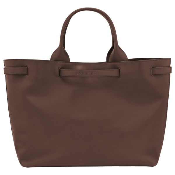 Sac cabas L Le Smart cuir - Longchamp - moka