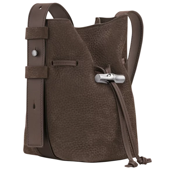 Sac seau S Le Roseau cuir - Longchamp - moka
