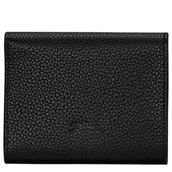 Portefeuille compact Le Foulonné Longchamp noir