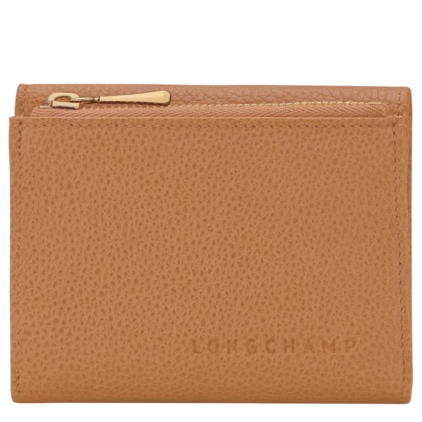 Portefeuille compact Le Foulonné Longchamp pécan