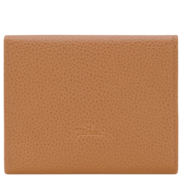 Portefeuille compact Le Foulonné Longchamp pécan