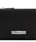 Portefeuille compact Roseau Longchamp noir
