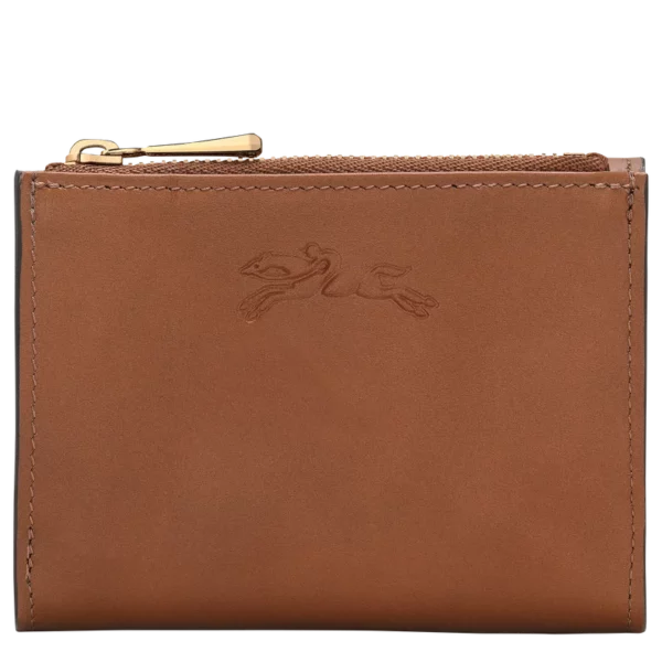Portefeuille compact Epure Longchamp cognac