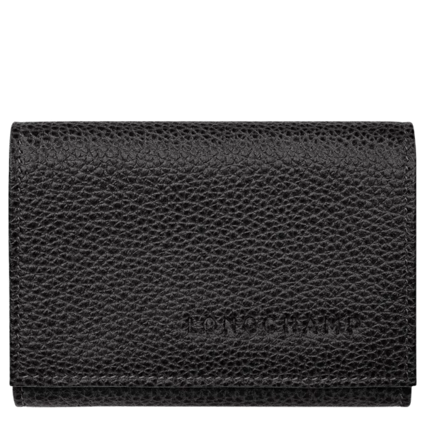 Portefeuille compact Le Foulonné Longchamp noir