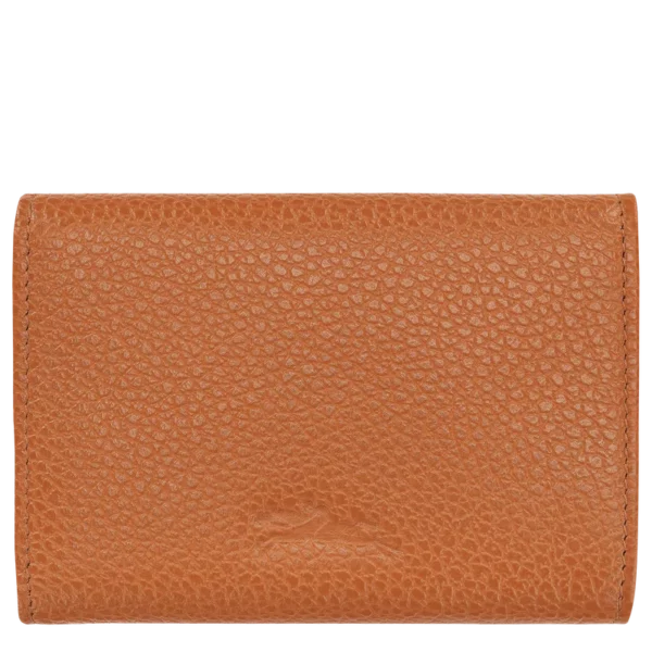 Portefeuille compact Le Foulonné Longchamp ambre