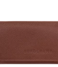 Portefeuille compact Le Foulonné Longchamp café