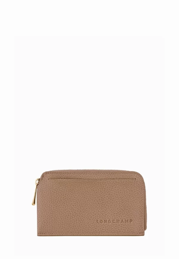 Porte-cartes Le Foulonné Longchamp biscuit