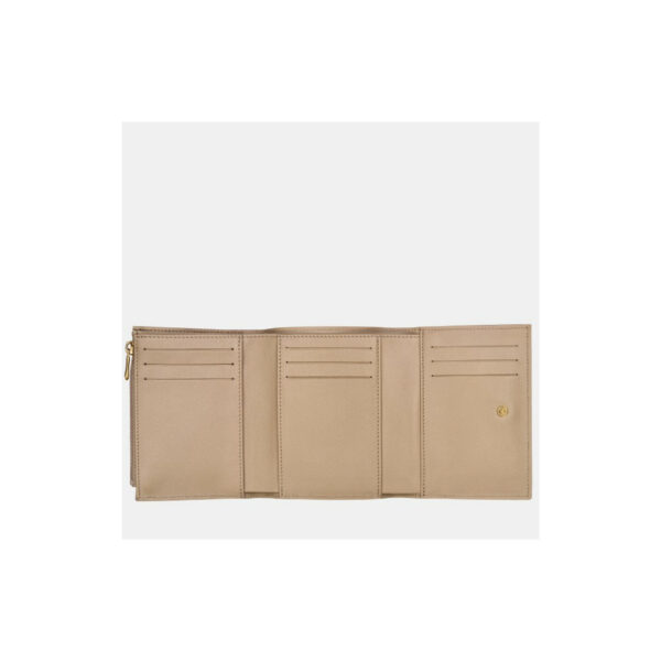 Portefeuille compact Roseau Sleek Longchamp - racine