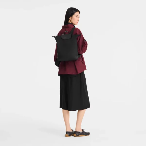 Sac à dos M Le Pliage Longchamp One Noir