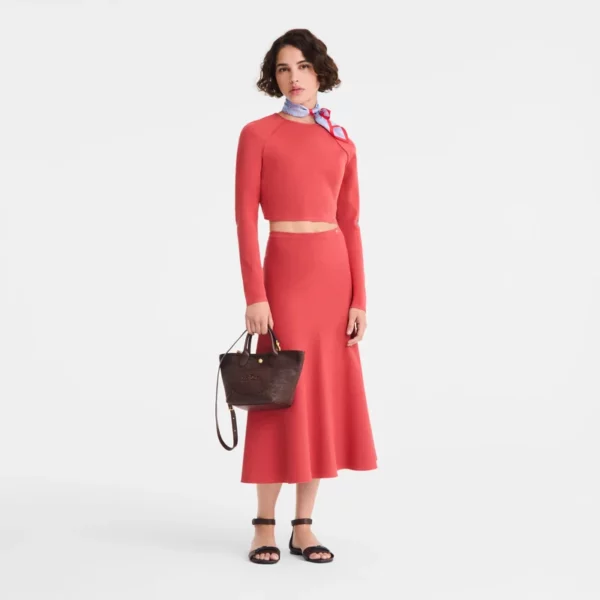 Sac bandoulière XS Le Panier Pliage Longchamp - moka