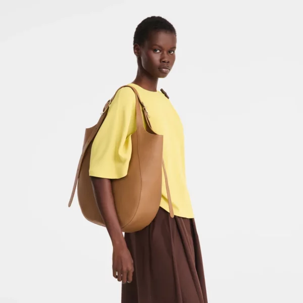 Sac cabas XL Le Foulonné Longchamp pécan