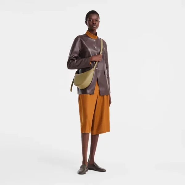 Sac bandoulière S Foulonné Longchamp lichen