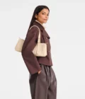 Sac porté épaule L Looong - Longchamp - vanille
