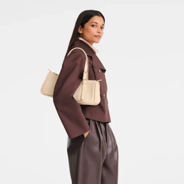 Sac porté épaule L Looong - Longchamp - vanille