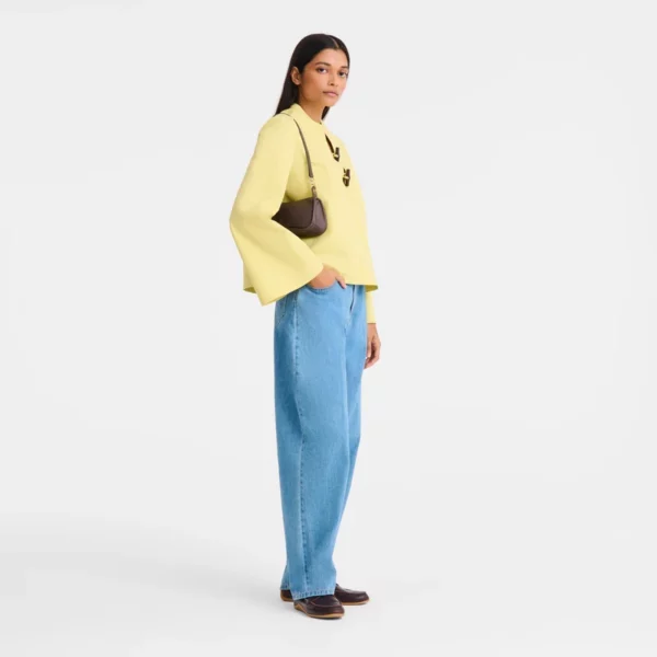 Sac porté épaule M Looong - Longchamp - moka