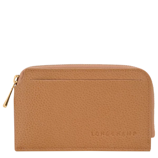 Porte-cartes Le Foulonné Longchamp pécan