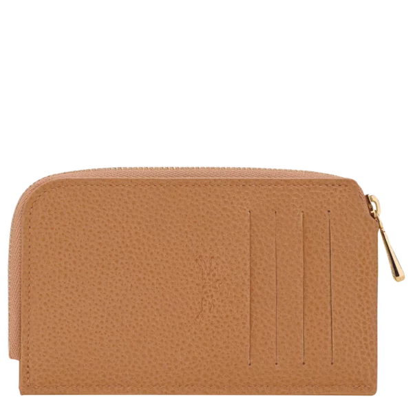 Porte-cartes Le Foulonné Longchamp pécan
