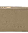 Portefeuille compact Le Foulonné Longchamp lichen
