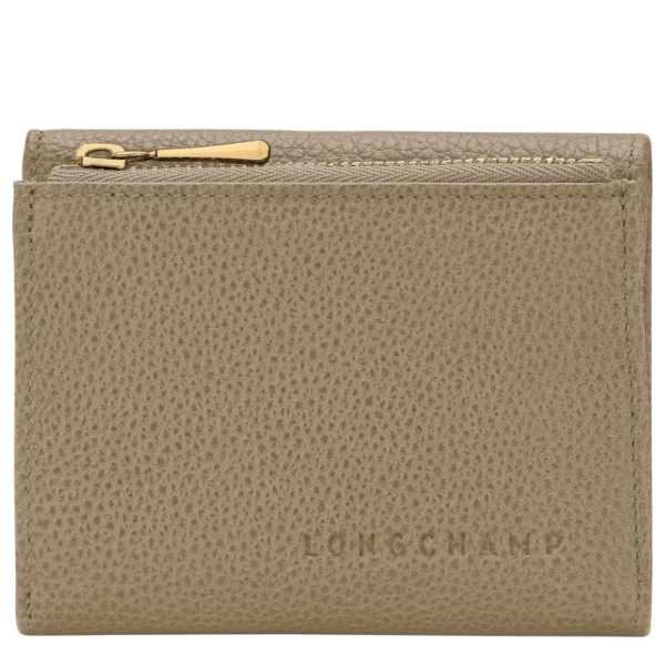 Portefeuille compact Le Foulonné Longchamp lichen