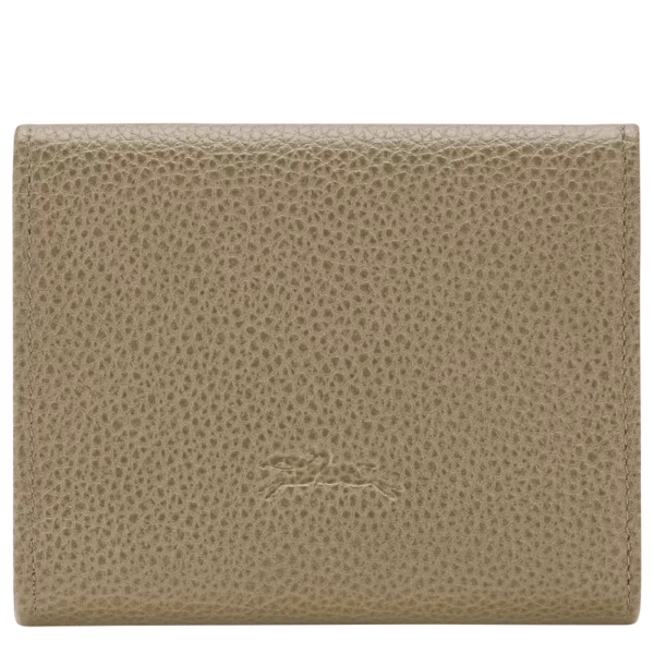 Portefeuille compact Le Foulonné Longchamp lichen