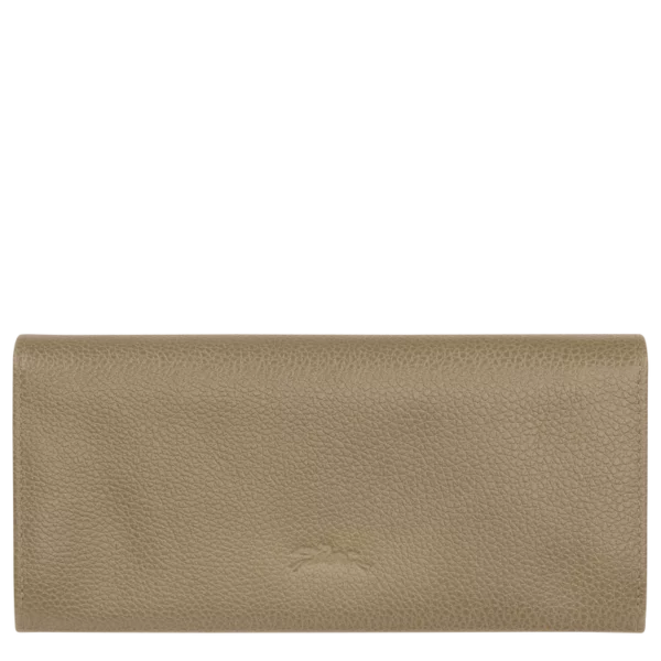 Portefeuille long à rabat Le Foulonné Longchamp lichen