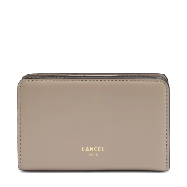Portefeuille rectangulaire compact zippe galet ORIGAMI Lancel