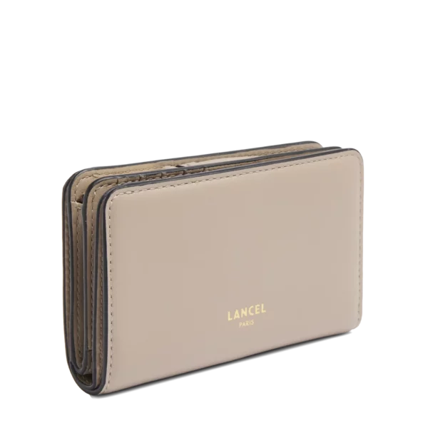 Portefeuille rectangulaire compact zippe galet ORIGAMI Lancel