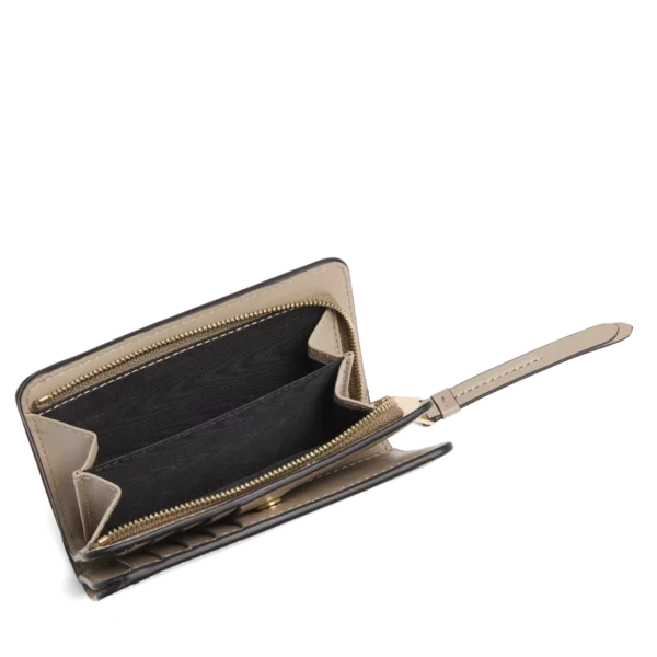 Portefeuille rectangulaire compact zippe galet ORIGAMI Lancel