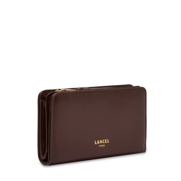 Portefeuille rectangulaire compact zippe noix de coco ORIGAMI Lancel